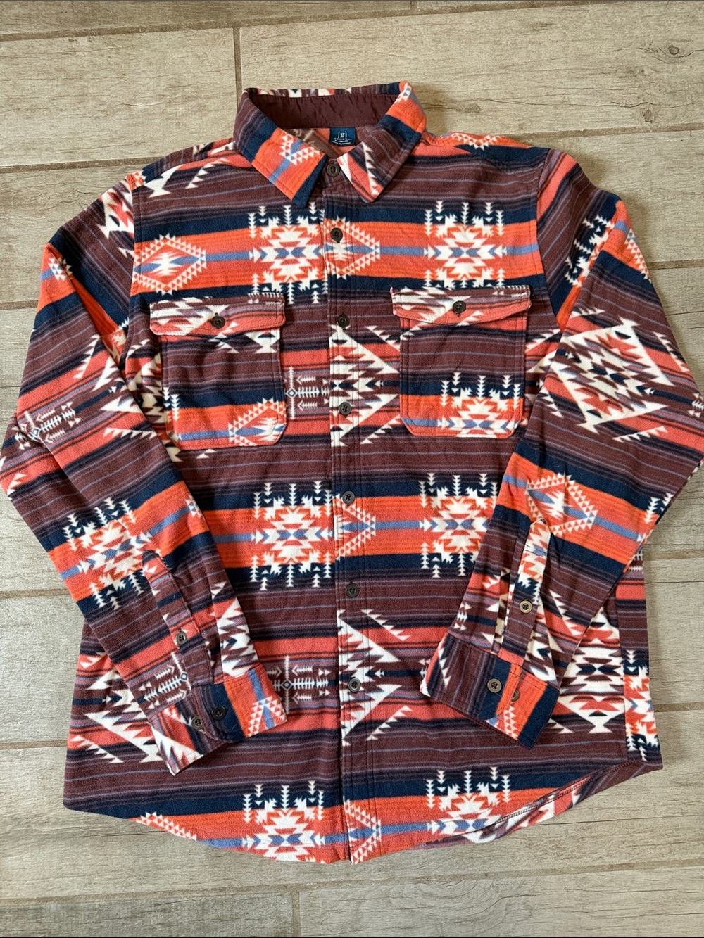 George Men’s Southwestern Button-Up Shirt XL